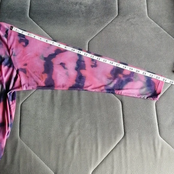 NWT Anthropologie Mesh Turtleneck Mockneck Top Long Sleeve Pink and Purple - Picture 15 of 16